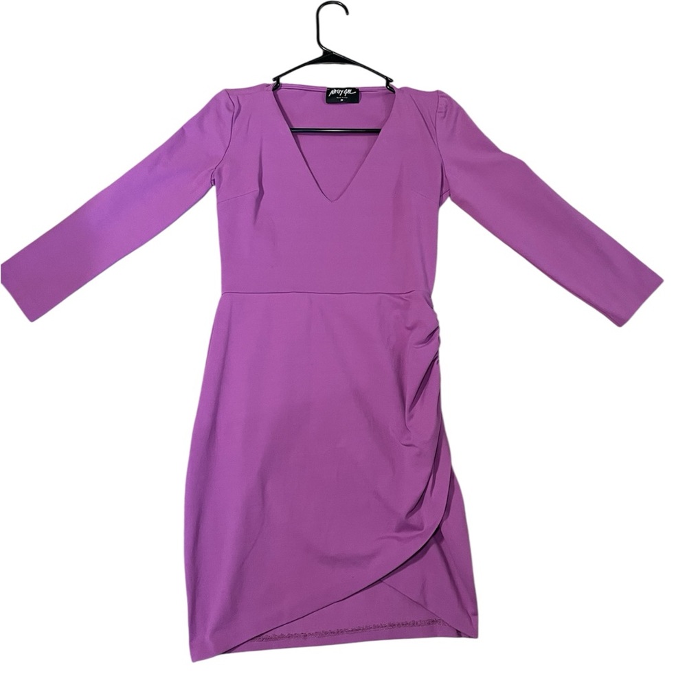 Purple Body-con Dress